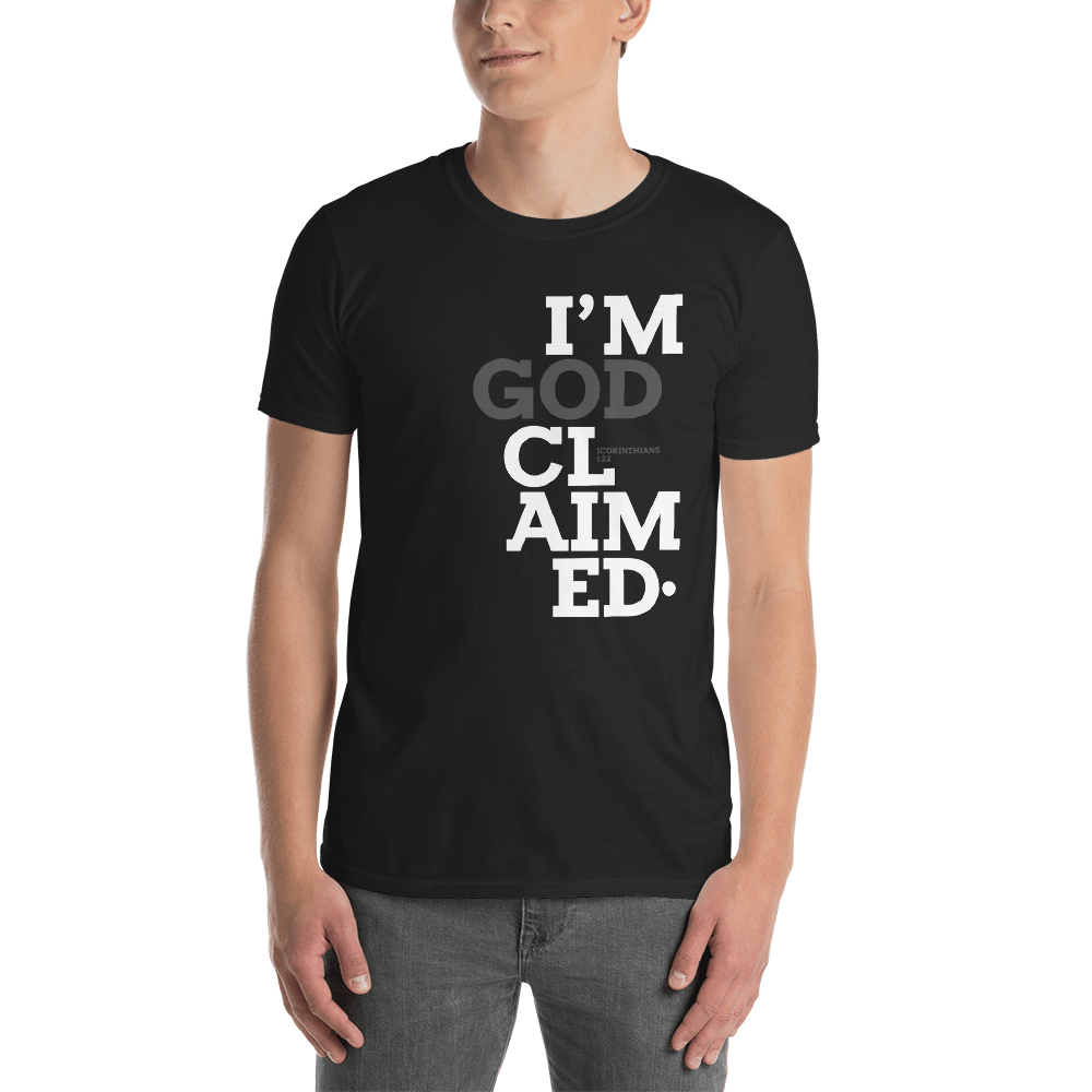 Image of I'm God Claimed Black Tshirt