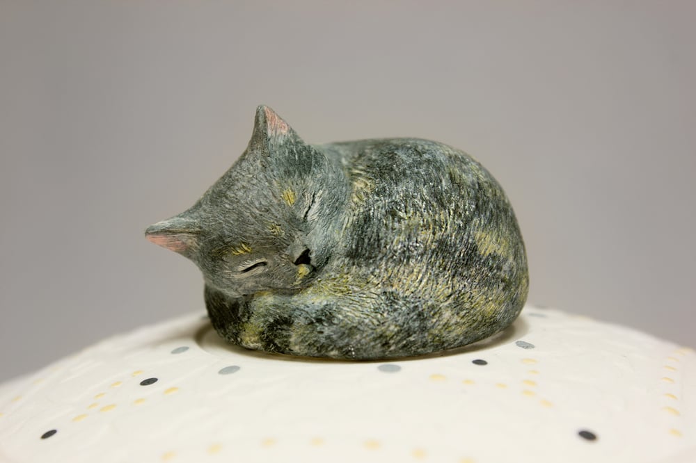 Image of Tortoiseshell Cat Custom Pet Urn