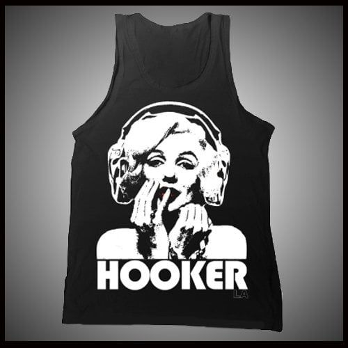 Image of OFFICIAL - HOOKER LA - "MARILYN" BLACK TANK