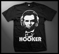 OFFICIAL - HOOKER LA - "ABE" UNISEX BLACK SHIRT