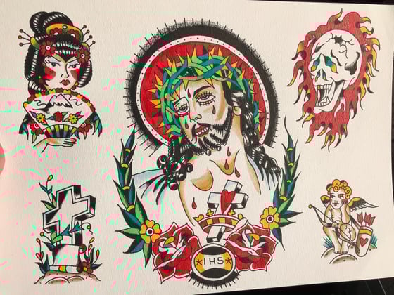 Image of Jesus Flash Print