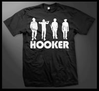 OFFICIAL - HOOKER LA - "DROOGS" UNISEX BLACK SHIRT