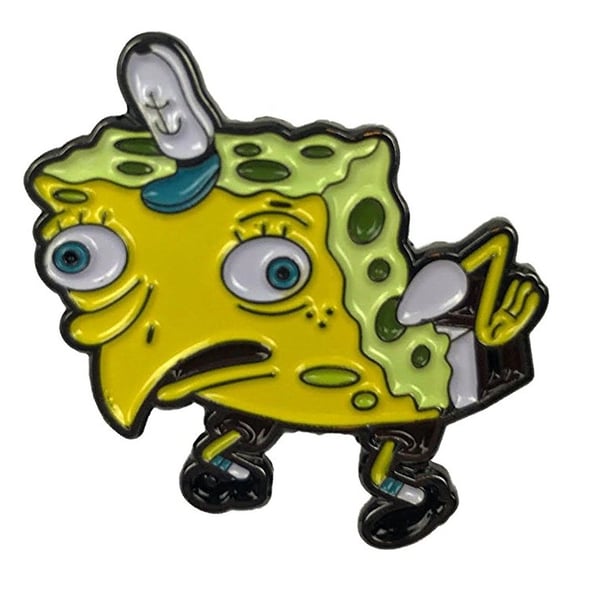 Image of Mocking Sponge Bob Pin