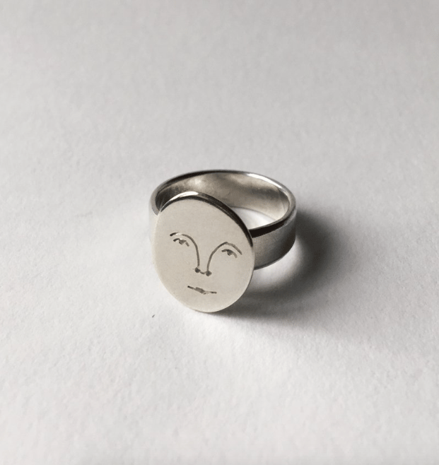 Image of moon face ring