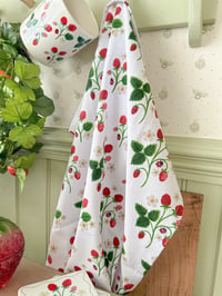 Image 1 of The Strawberry Garden Tea Towel 