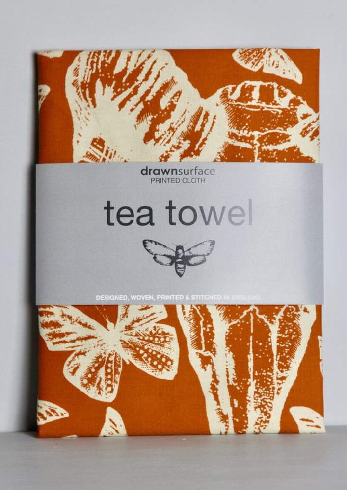 Image of Hand Printed Tea Towel - London Brick 