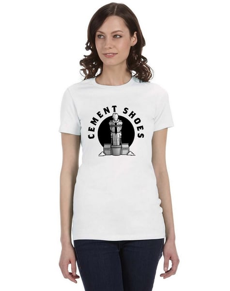 Image of Cement Shoes Circle Logo Womens T-Shirt