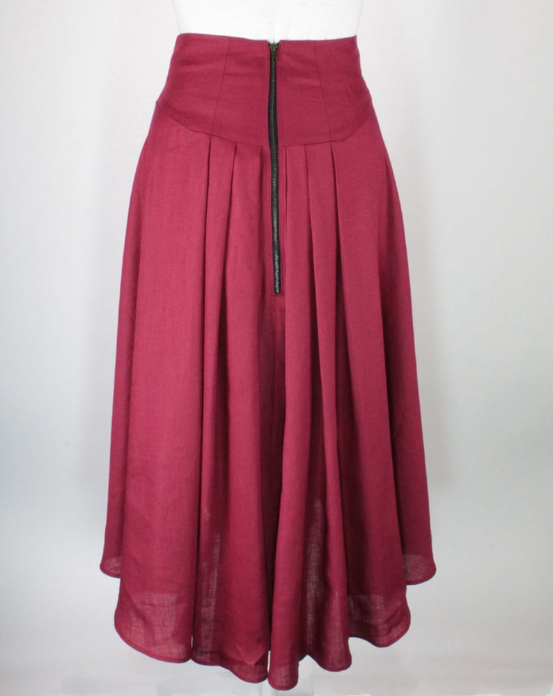 Image of LINEN High Waist Suzanna Skirt