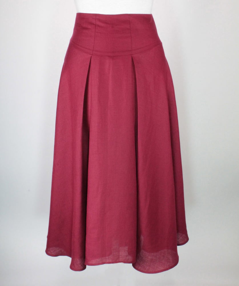 Image of LINEN High Waist Suzanna Skirt