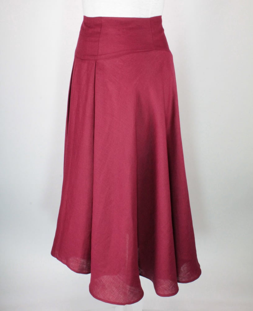 Image of LINEN High Waist Suzanna Skirt