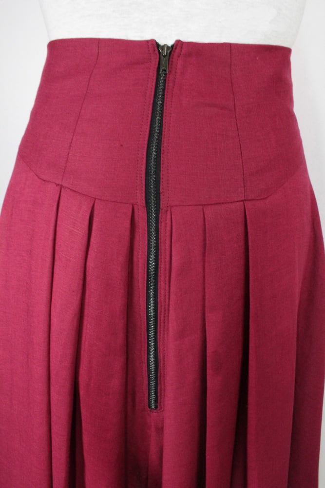 Image of LINEN High Waist Suzanna Skirt
