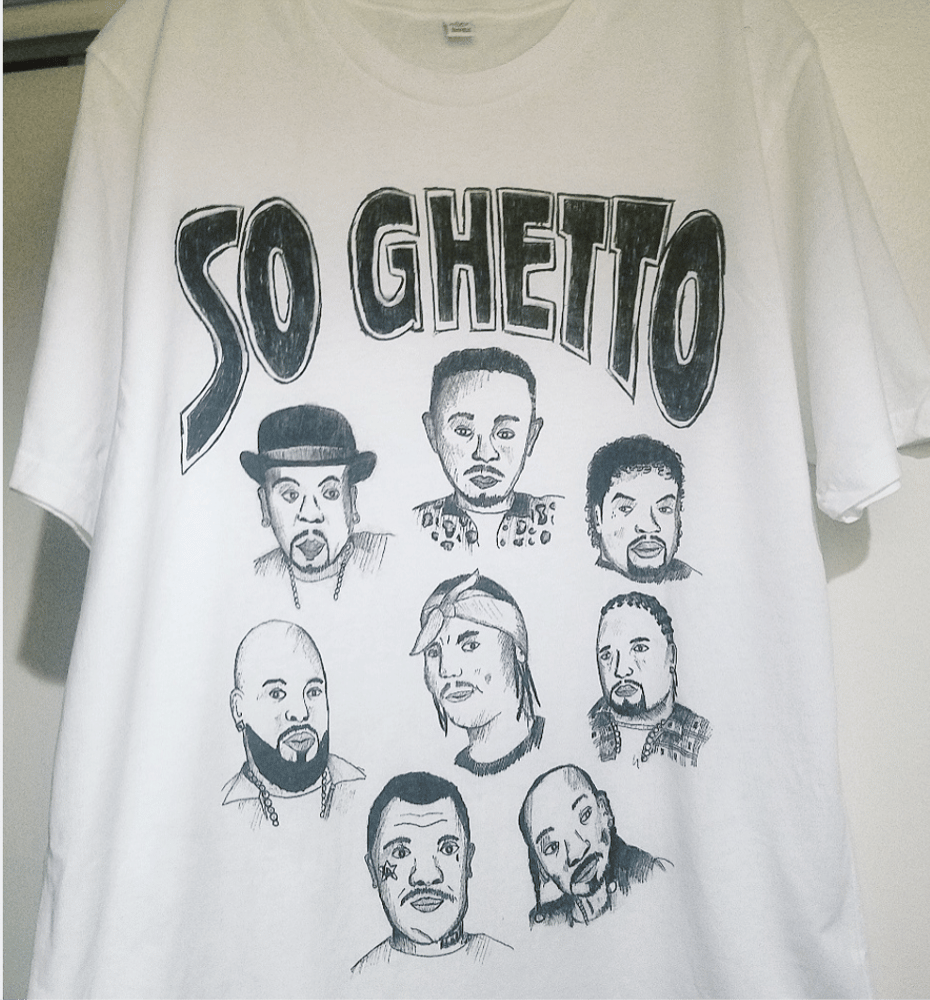 Image of West Coast "So Ghetto" Shirt feat. Kendrick, Ice Cube, Nate Dogg, Tupac & More - Large