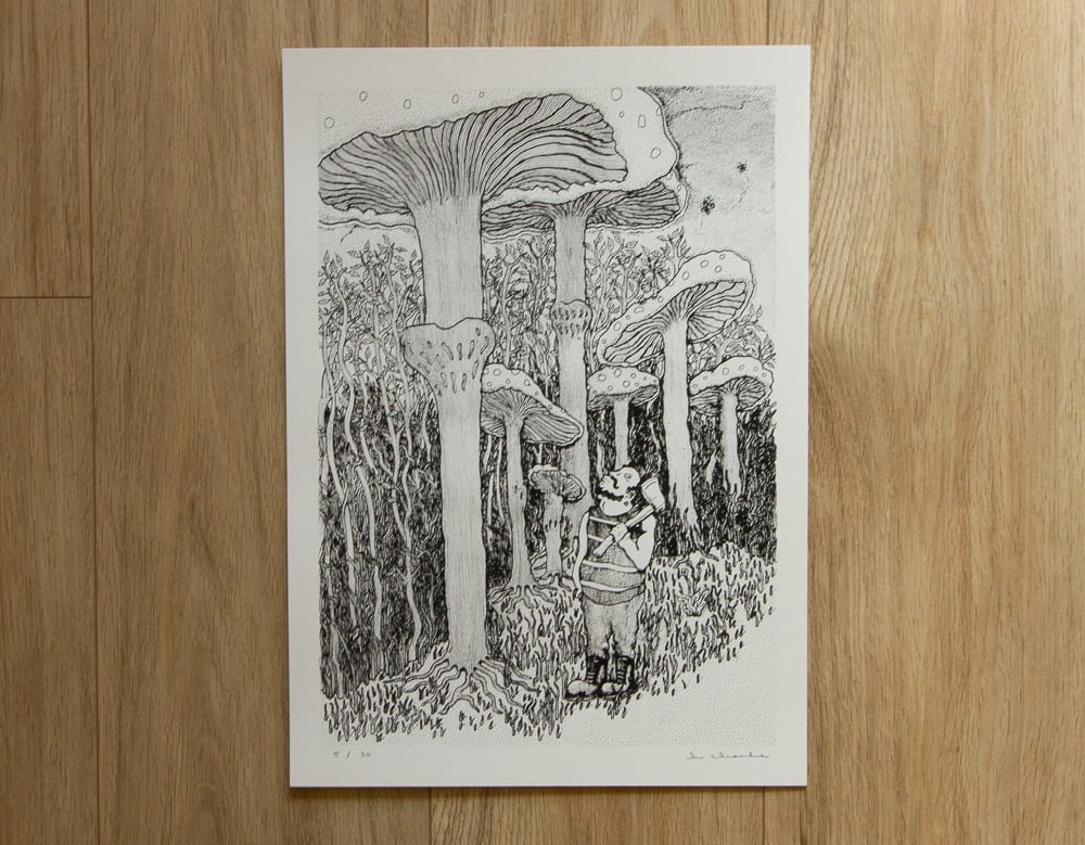 Image of 'Mushroomjack' Screen Print