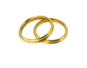 18ct Round, grooved 'Strata' Ring by Chris Boland. Wedding Band