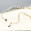 Art Deco Emerald Pearl Bead Necklace
