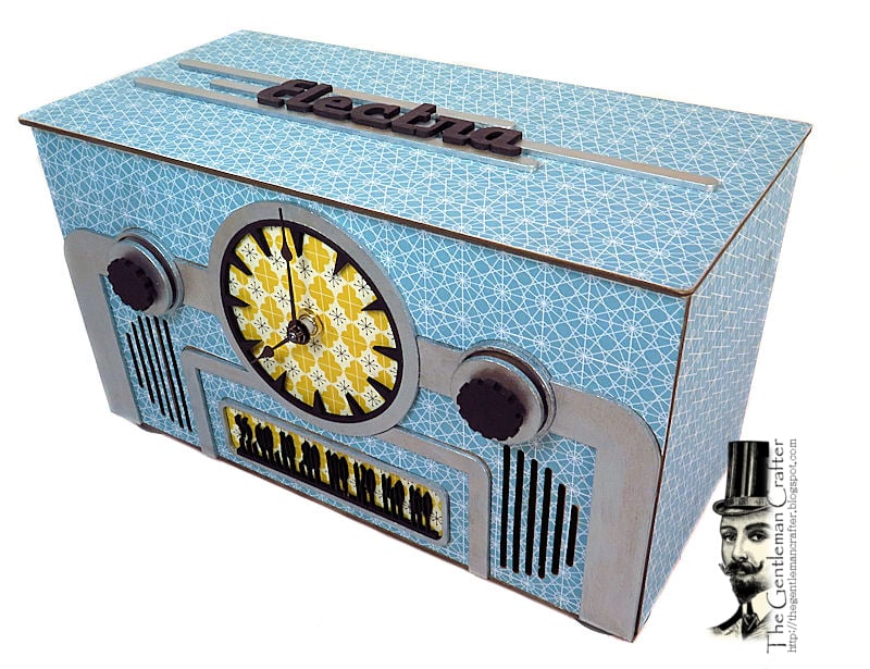 Image of Retro Radio Clock- Phone Charger/Storage Box Kit