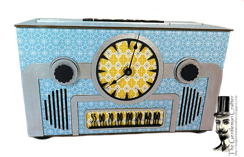 Image of Retro Radio Clock- Phone Charger/Storage Box Kit