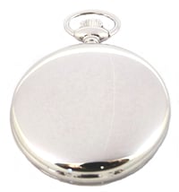 Image 2 of Desperado 739W “Roosevelt” Chrome Plated Swiss Quartz Pocket Watch