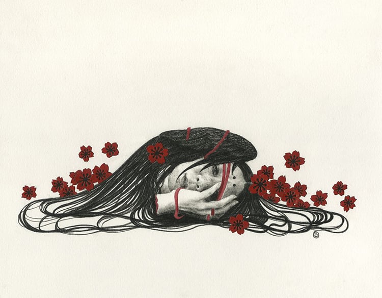 Image of Stephanie Inagaki 'In a Warm Cold Place' original art