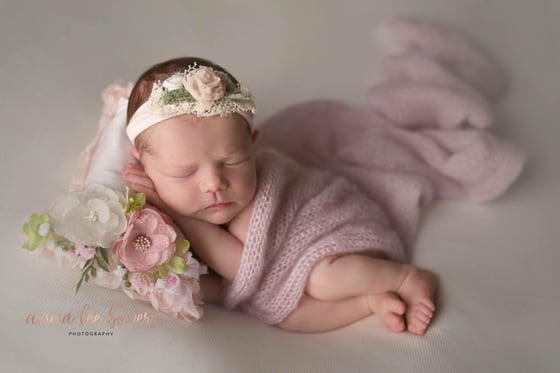 Image of Secret garden pillow/headband set (pink)