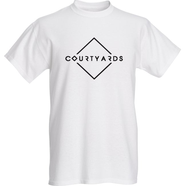 Image of Courtyards Logo Tee White