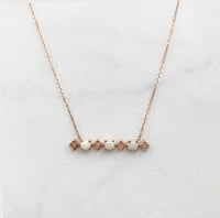 Image 1 of Sparkling Opal Bar Necklace