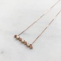 Image 2 of Sparkling Opal Bar Necklace