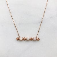 Image 3 of Sparkling Opal Bar Necklace