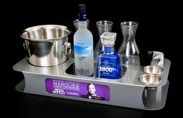 Image of VIP Bottle Service Tray - Energy 3 - Serving Tray  VIP TRAY, Serving Tray,Champagne Tray, bottle ser