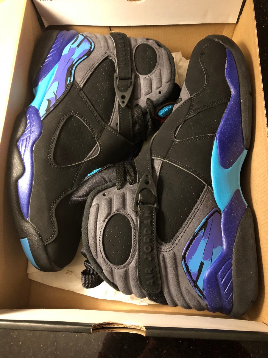 Aqua 8s 2015 release size 10 ANTZKICKS