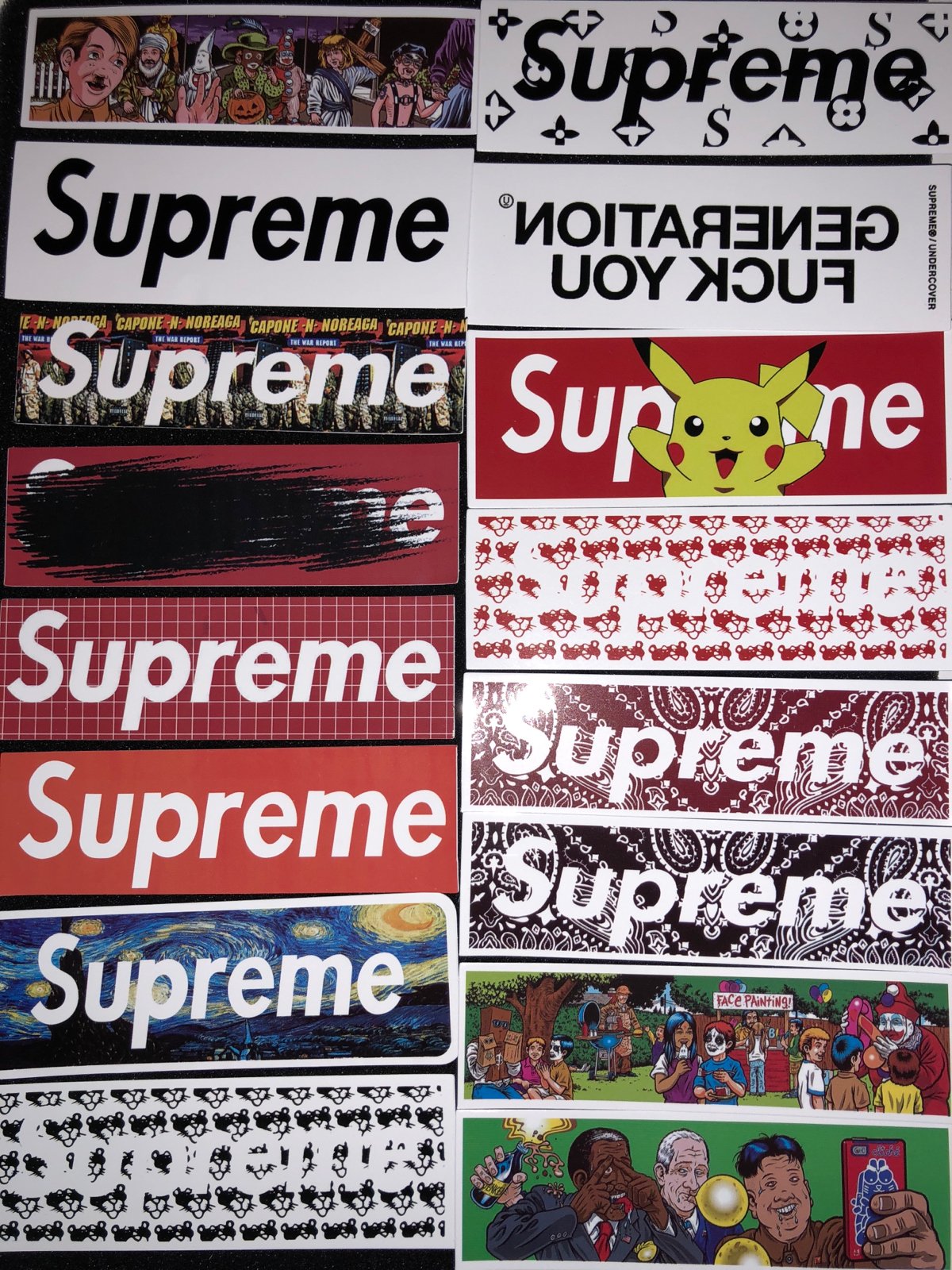 Box Logos Supreme SS20 Motion Sticker Packs 