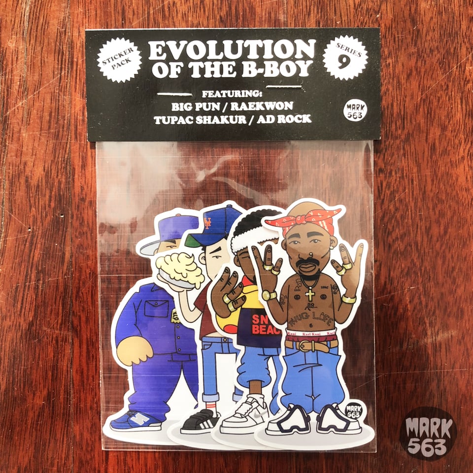 Evolution Of The B-Boy Series 9 including Big Pun, Raekwon, Tupac Shakur &  Ad Rock | Mark563art
