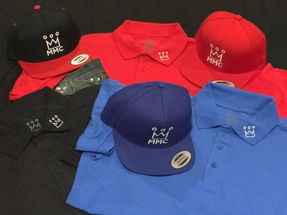 Image of Movemakers Clothing 1st Edition Crown Polo Style Shirt/Hat Set