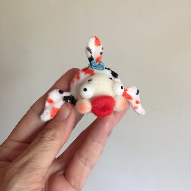 Image of Baby the Goldfish your choice of Brooch or Dolly Lovie