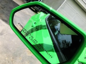 Image of "objects in mirror" 