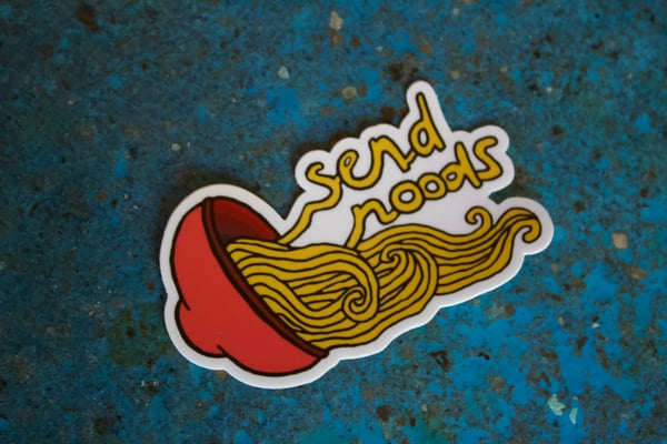 Image of send noods sticker