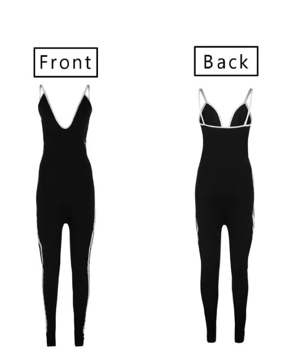 Image of Deep V Jumpsuit