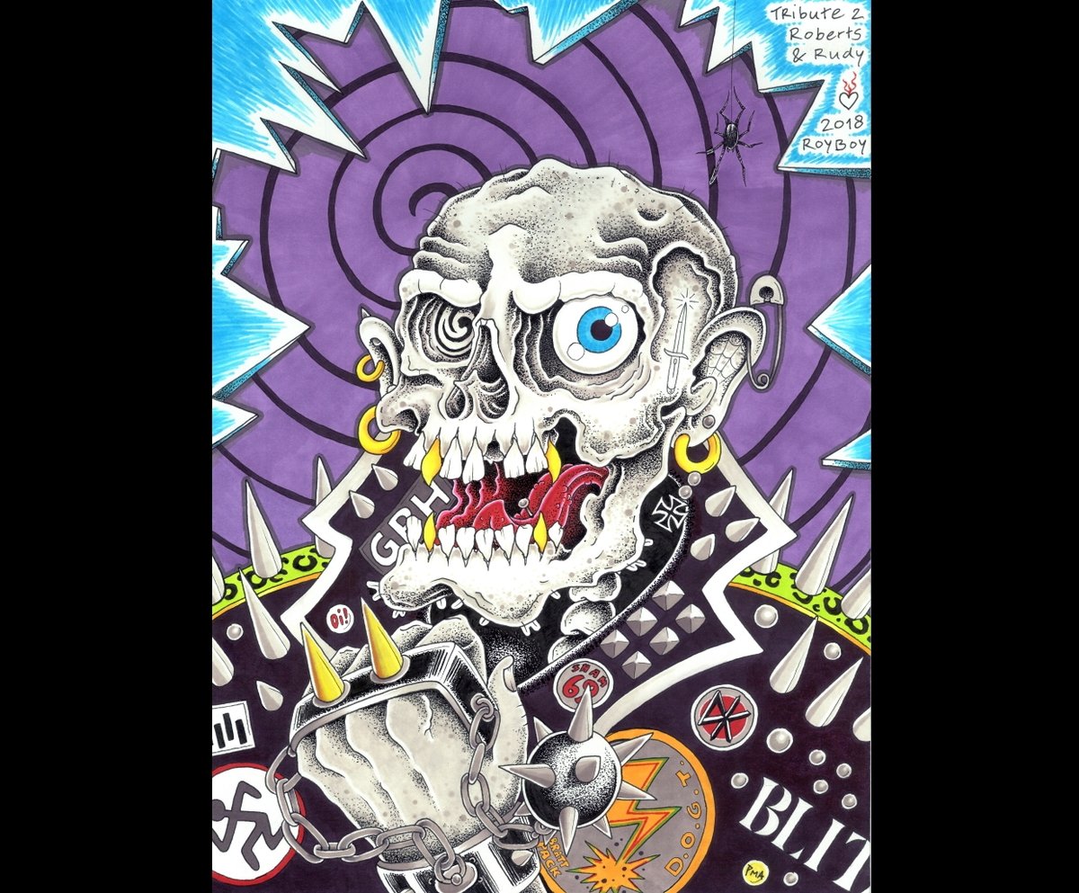 Punk Rock Skull - Limited Edition Print | royboytattoo