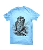 Image of Boreal Owl T-Shirt - Light Blue