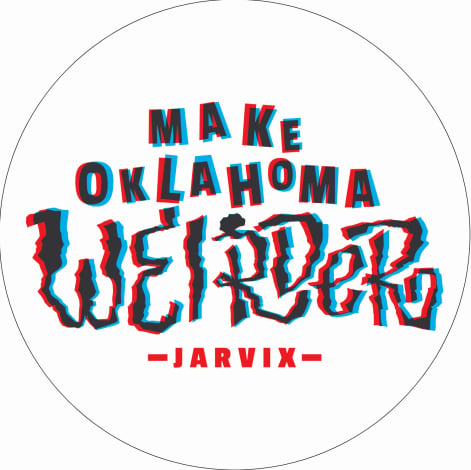 Image of "Make Oklahoma Weirder" sticker