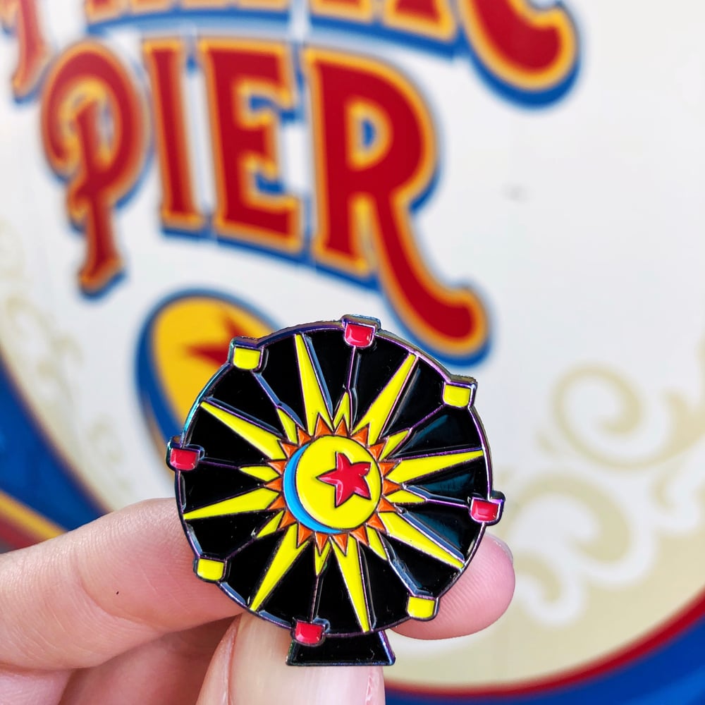 Image of Luxo Wheel LE Rainbow Spinner Pin