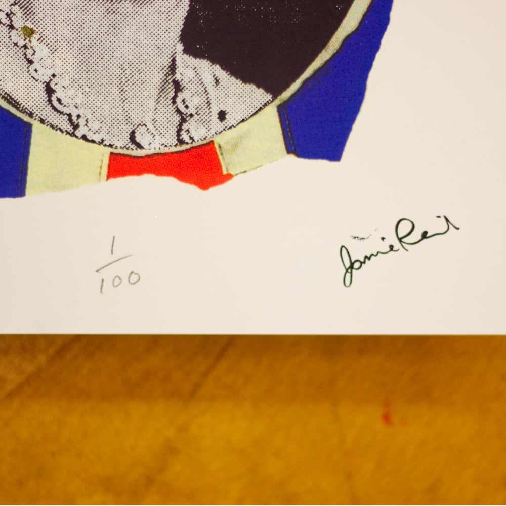 God Save The Florrie Jamie Reid Stamped Print (Limited Print of 100)