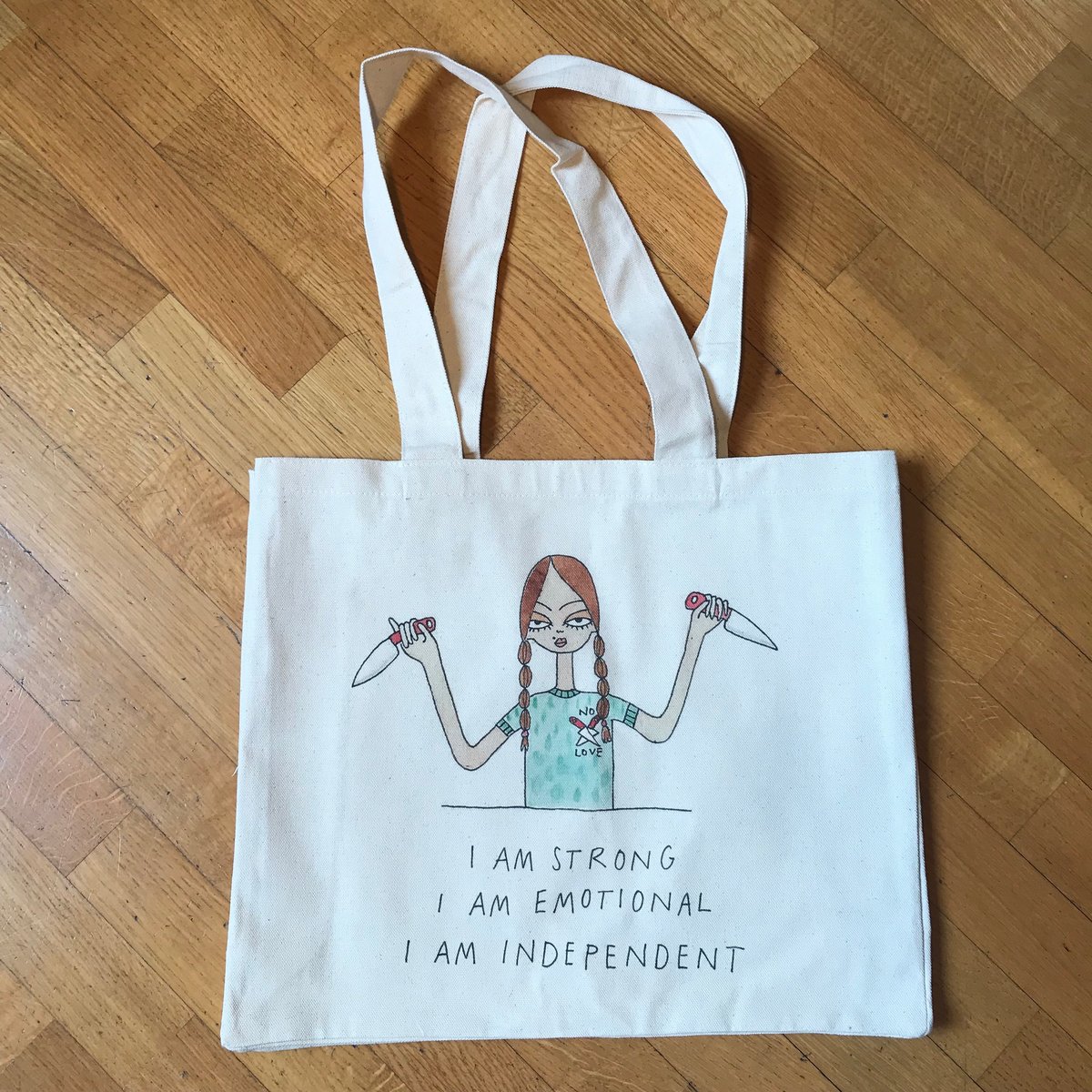 Image of I AM EMOTIONAL 2017 CANVAS BAG FOR LIFE