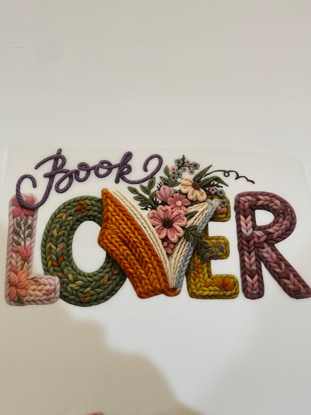 Image of Purple/ Orange Book Lover