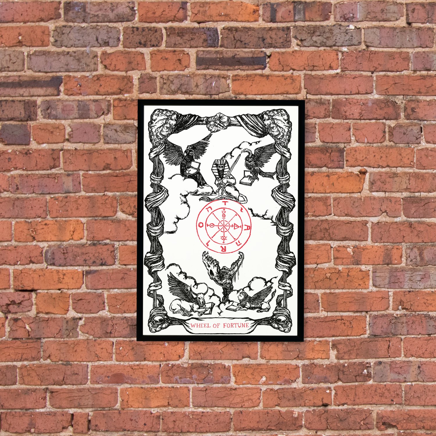 Image of The Tarot of The Wheel of Fortune, 11"x17"