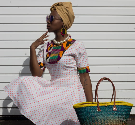 Image of Sinini Afro-Polka dress