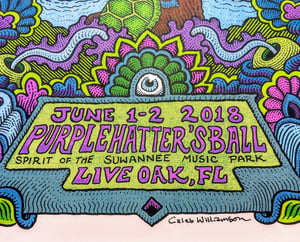 Spafford Purple Hatters Ball Print June  1-2 2018