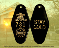 The Outsiders House Museum Vintage Hotel "731" Key Tag