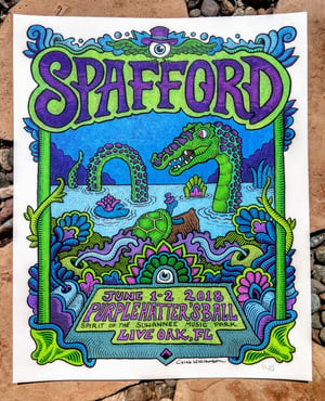 Spafford Purple Hatters Ball Print June  1-2 2018