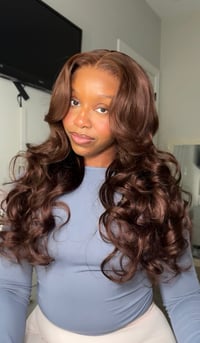 Image 2 of Glueless frontal auburn wig 